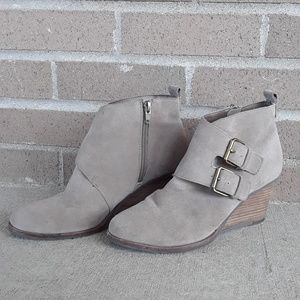 Dolce Vita Wedge Ankle Boots w/ Buckles
